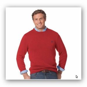 NWT Chaps men's Crewneck knit sweater 100% Cotton
